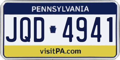 PA license plate JQD4941
