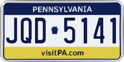 PA license plate JQD5141