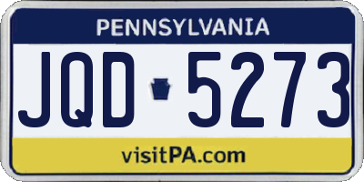 PA license plate JQD5273