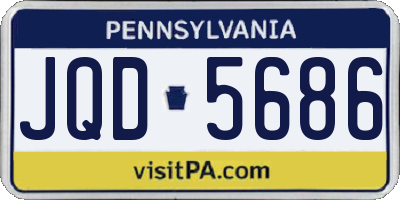 PA license plate JQD5686