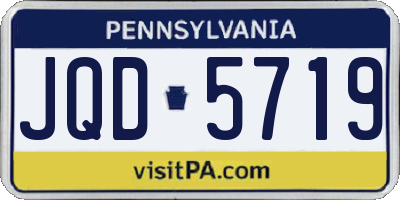 PA license plate JQD5719