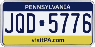 PA license plate JQD5776