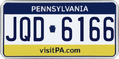 PA license plate JQD6166