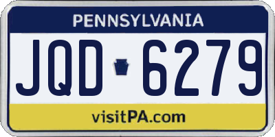 PA license plate JQD6279