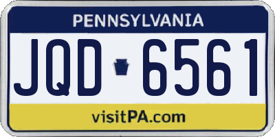 PA license plate JQD6561