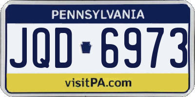 PA license plate JQD6973