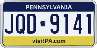 PA license plate JQD9141