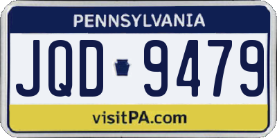 PA license plate JQD9479