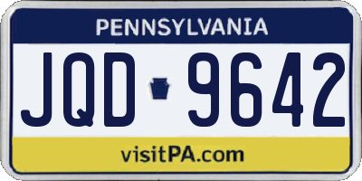 PA license plate JQD9642