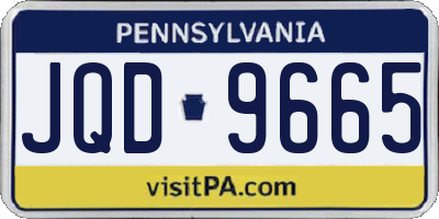PA license plate JQD9665