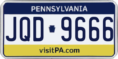 PA license plate JQD9666