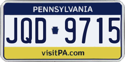 PA license plate JQD9715