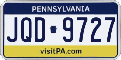 PA license plate JQD9727