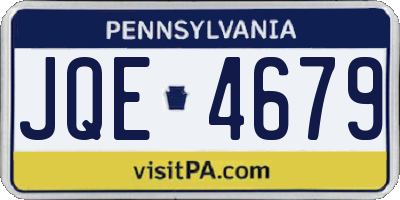 PA license plate JQE4679