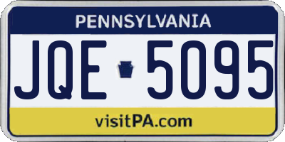 PA license plate JQE5095