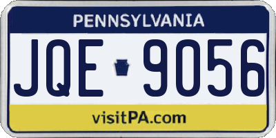 PA license plate JQE9056