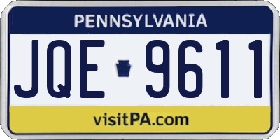 PA license plate JQE9611