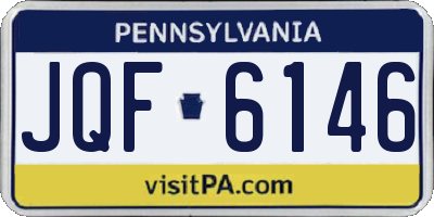 PA license plate JQF6146