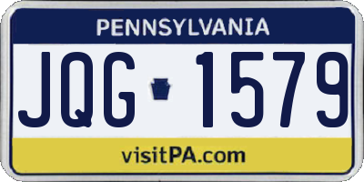 PA license plate JQG1579