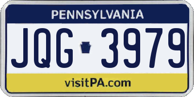 PA license plate JQG3979