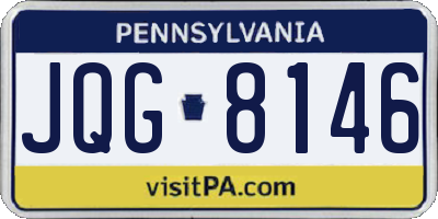 PA license plate JQG8146