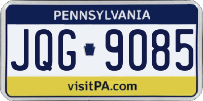 PA license plate JQG9085