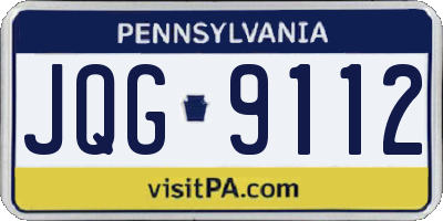 PA license plate JQG9112