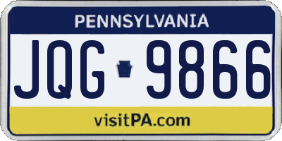 PA license plate JQG9866