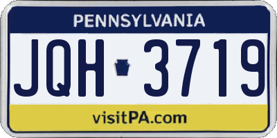 PA license plate JQH3719