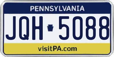 PA license plate JQH5088