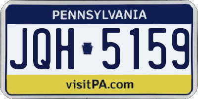 PA license plate JQH5159