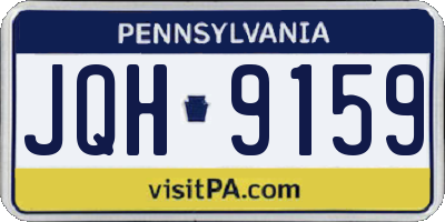 PA license plate JQH9159