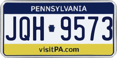 PA license plate JQH9573