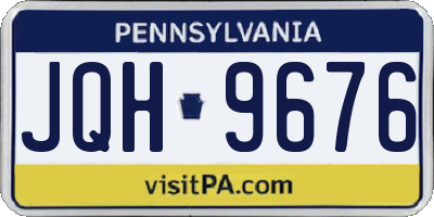 PA license plate JQH9676