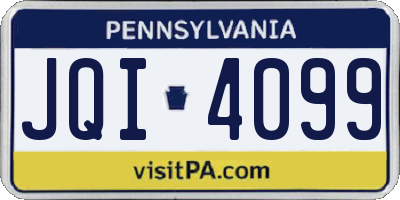 PA license plate JQI4099