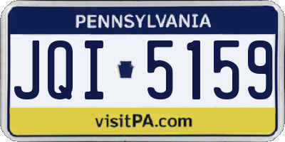 PA license plate JQI5159