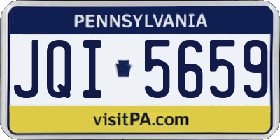PA license plate JQI5659