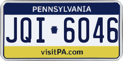 PA license plate JQI6046