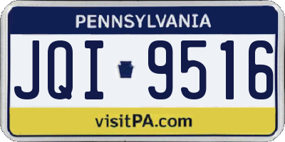 PA license plate JQI9516