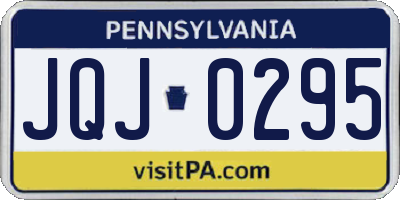 PA license plate JQJ0295