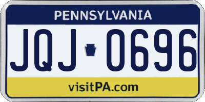 PA license plate JQJ0696