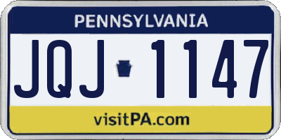 PA license plate JQJ1147