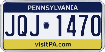 PA license plate JQJ1470