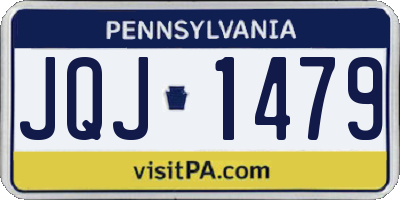 PA license plate JQJ1479