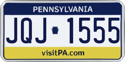 PA license plate JQJ1555