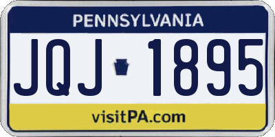 PA license plate JQJ1895