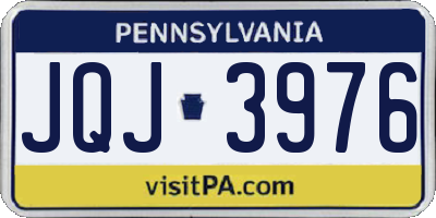 PA license plate JQJ3976