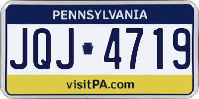 PA license plate JQJ4719