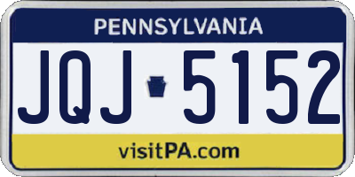 PA license plate JQJ5152