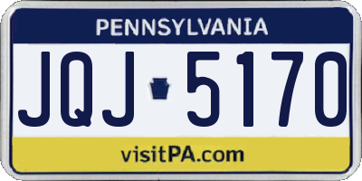 PA license plate JQJ5170